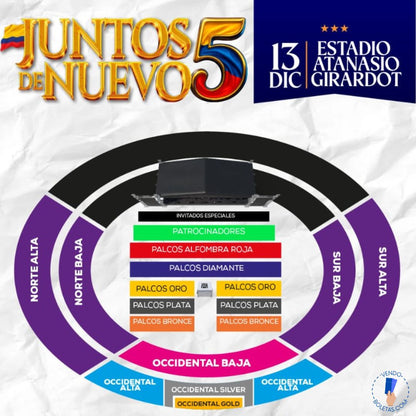 JUNTOS DE NUEVO 5, EN MEDELLÍN